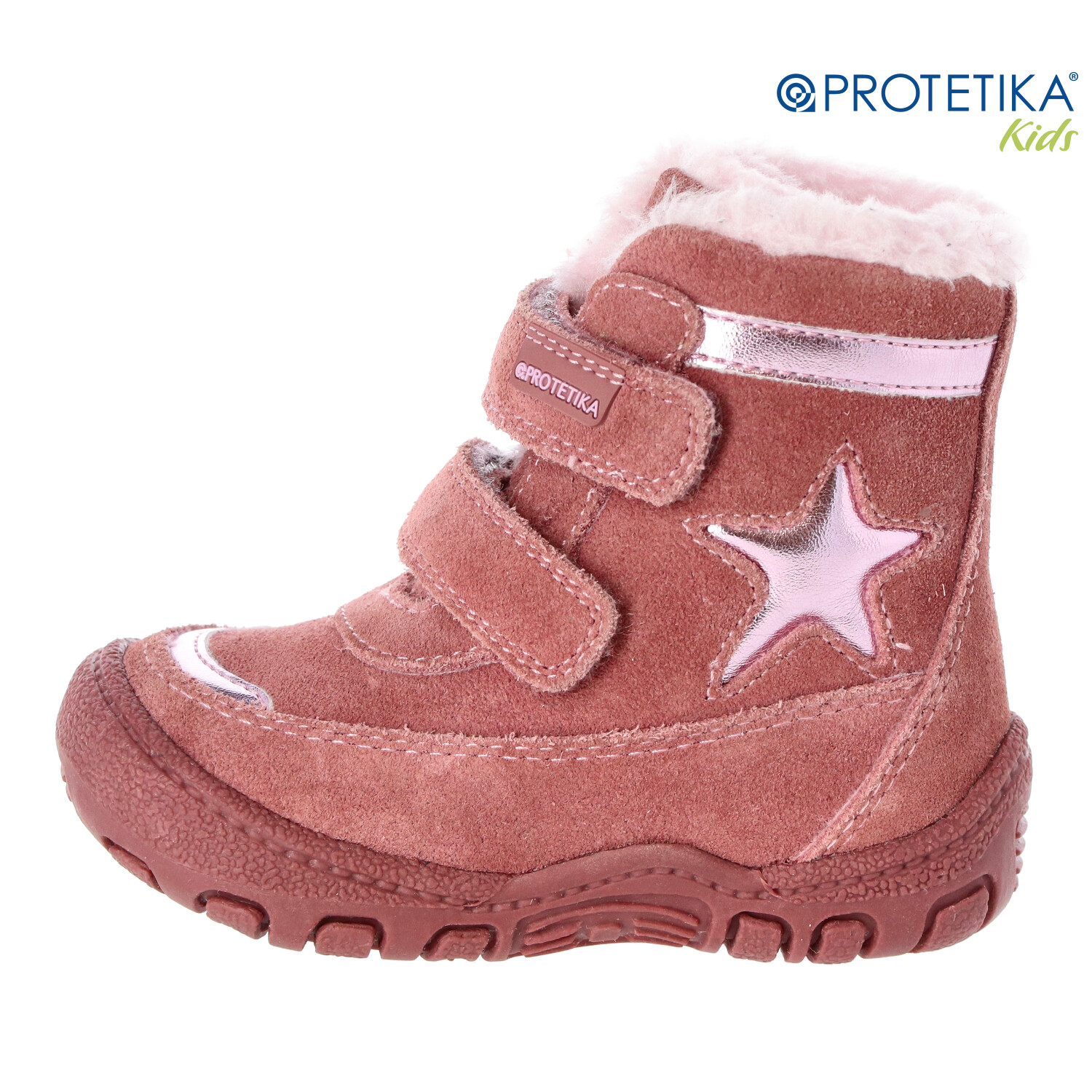 Protetika - zimné topánky s kožušinkou PULA old pink