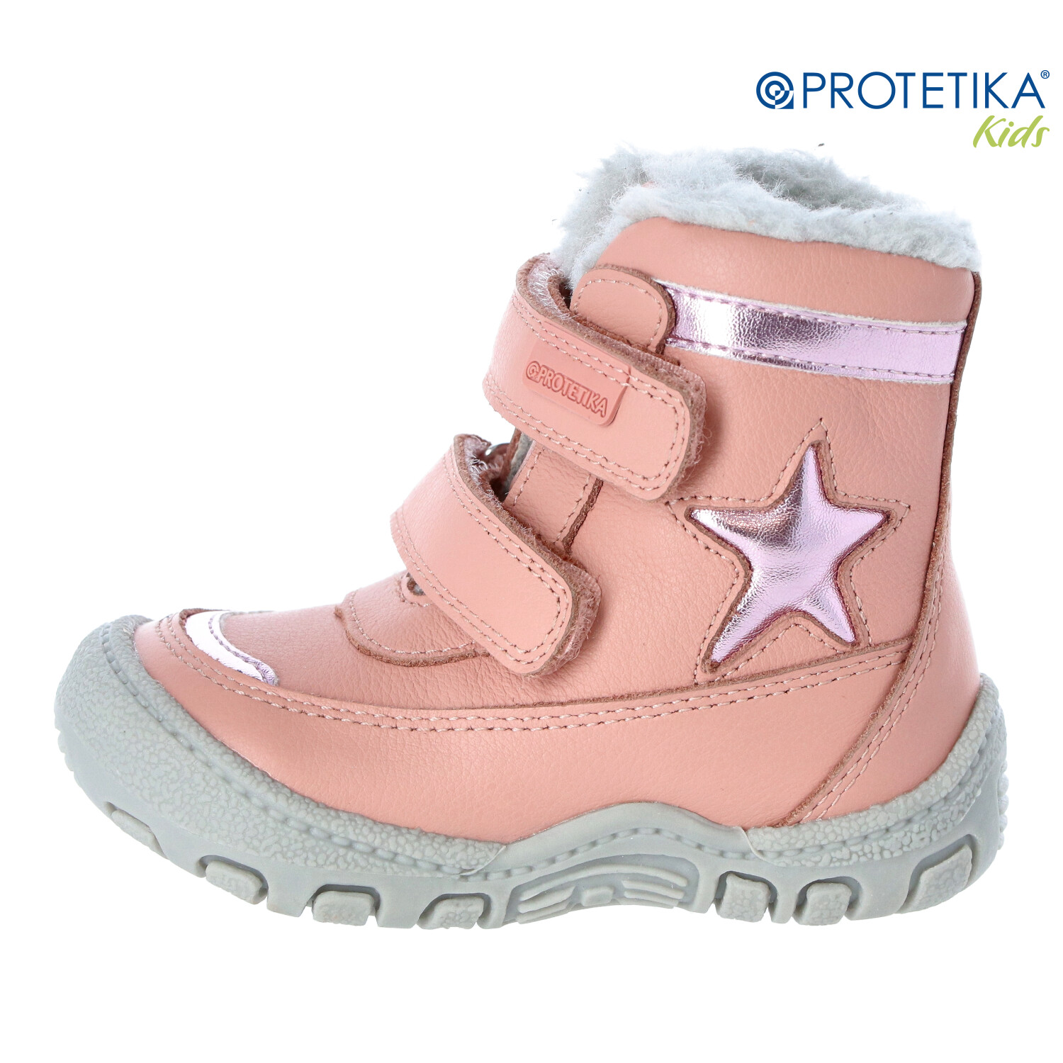 Protetika - zimné topánky s kožušinkou PULA pink