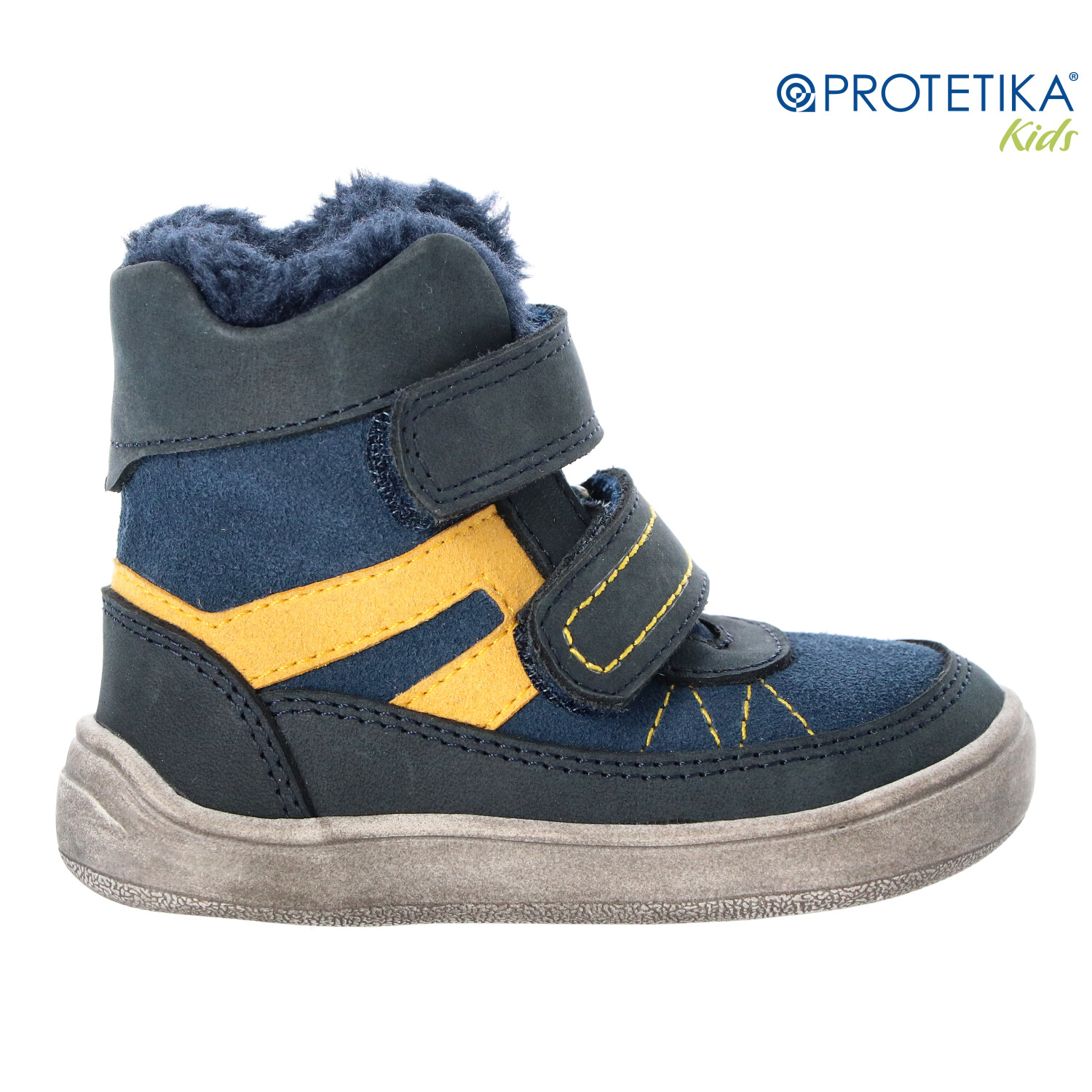 Protetika - zimné barefootové topánky RODRIGO navy PRO-tex - zateplené