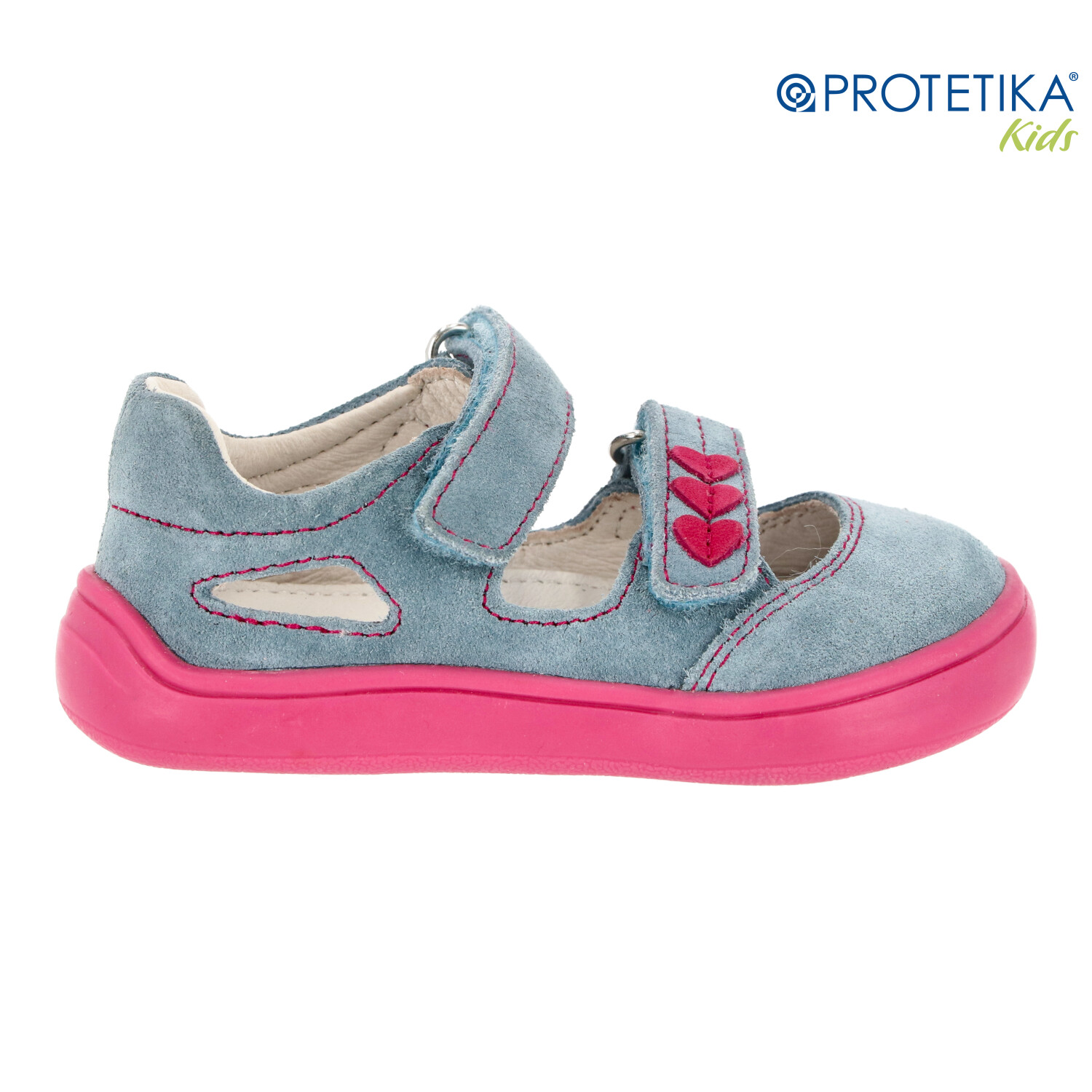 Protetika - barefootové polootvorené topánky TERY jeans