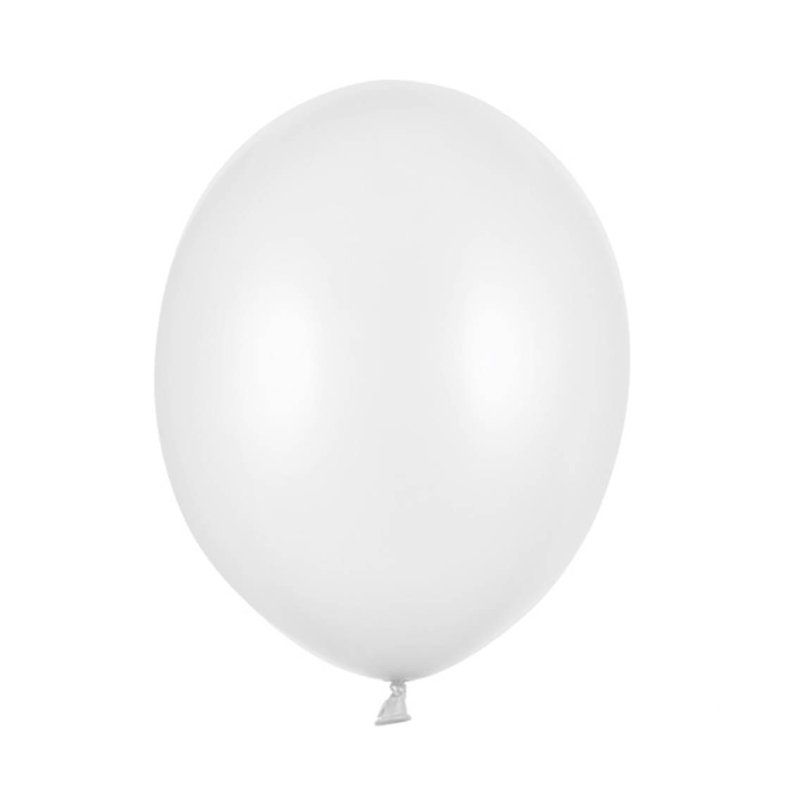 Balón latexový  Beauty Charm metalický biely 1ks 30cm