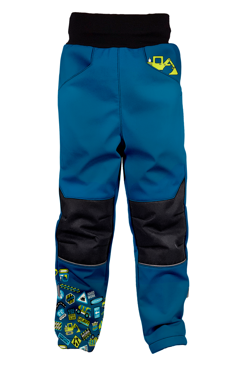 Softshellové nohavice WAMU s fleecom BÁGER - modrá