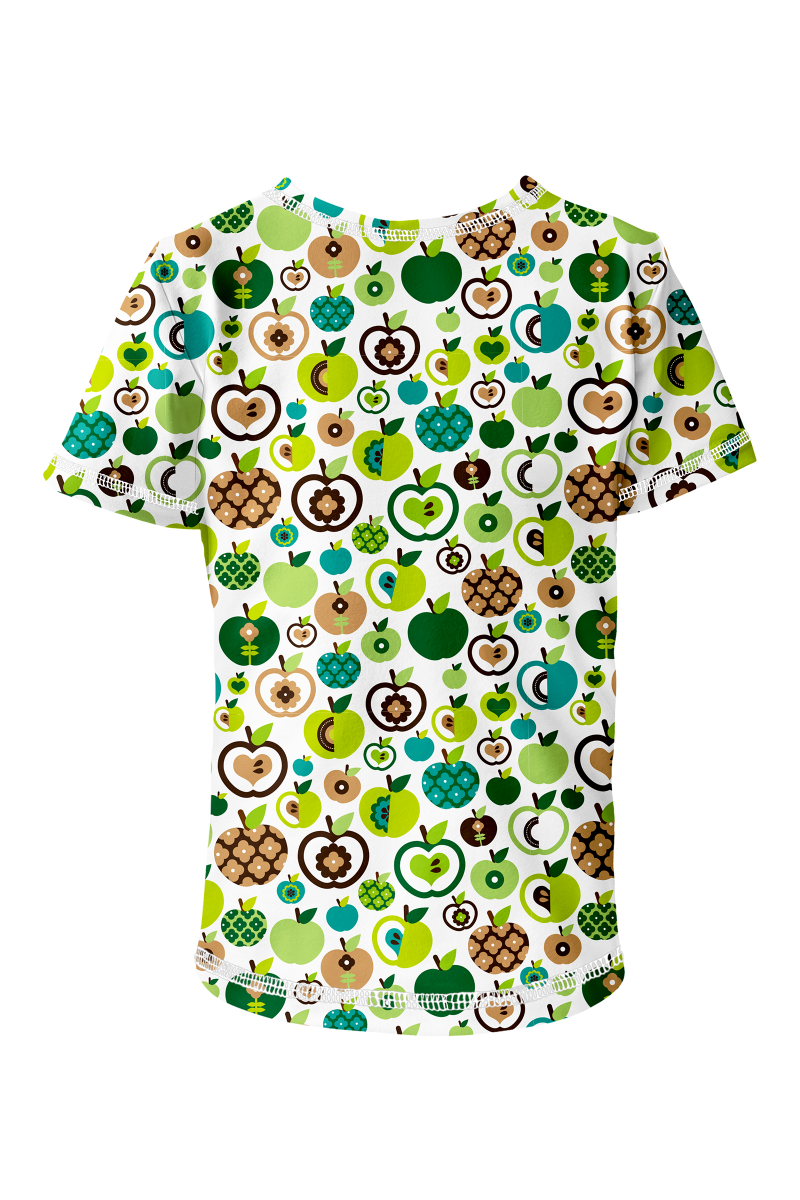 Tričko s krátkym rukávom z BIO bavlny  ZELENÉ JABLKÁ