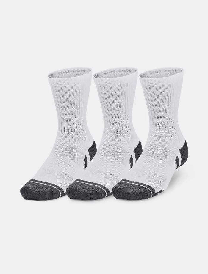 Ponožky UA Performance Cotton 3p Mid-WHT