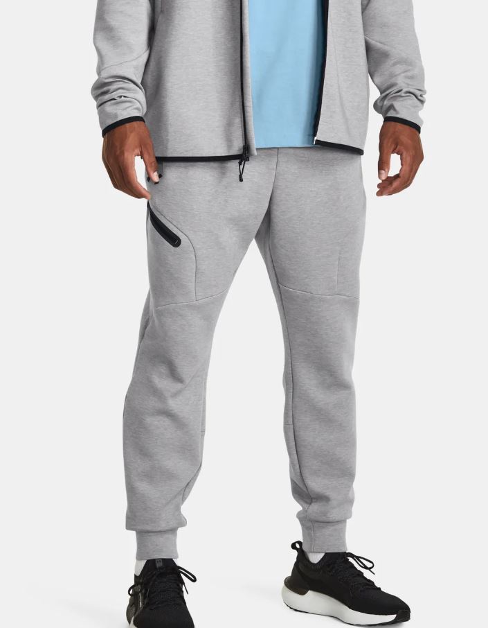 Pánske tepláky UA Unstoppable Flc Joggers-GRY