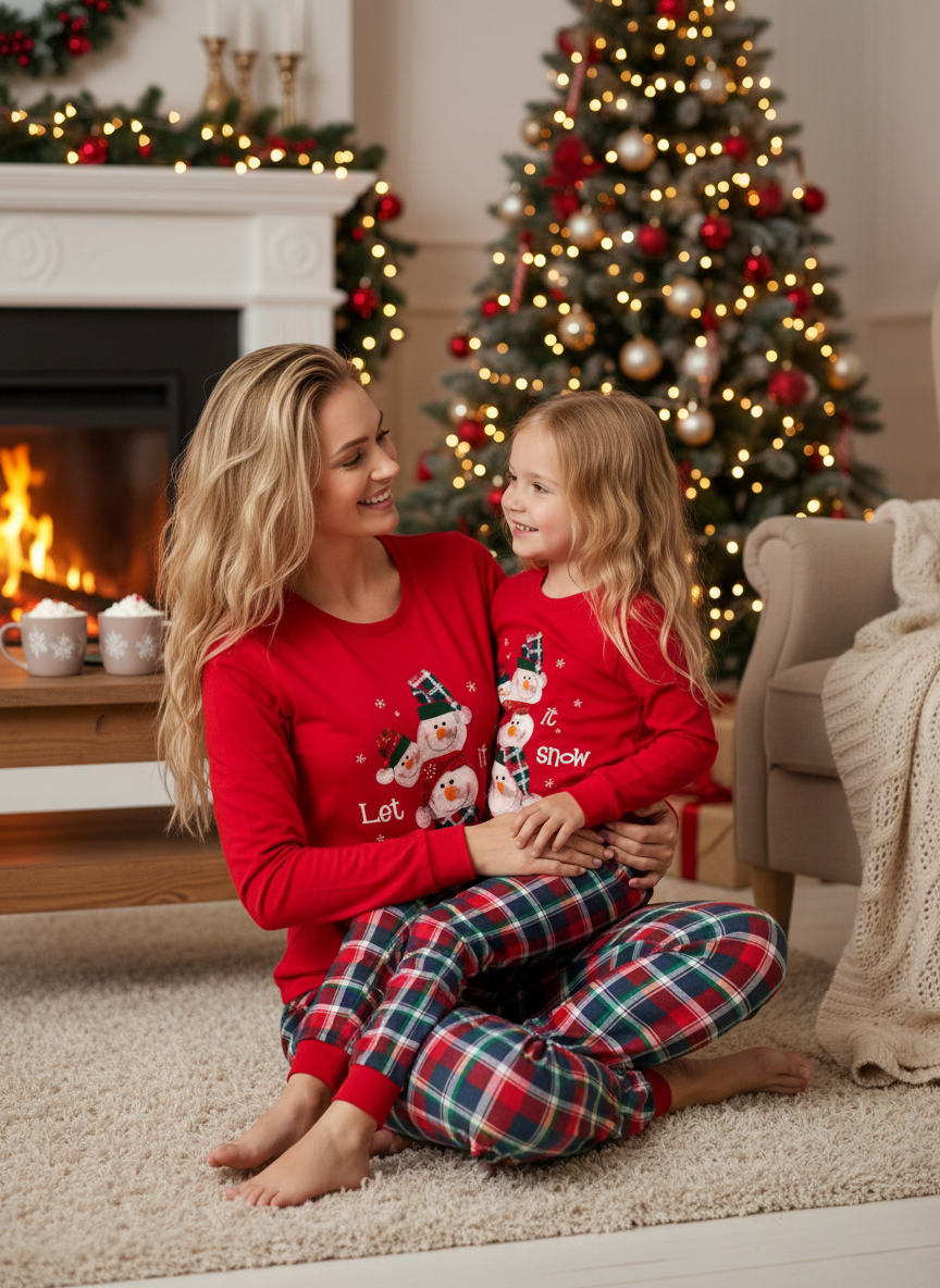 Dievčenské pyžamo Snowman 2 592 172 a 594 172 - CORNETTE