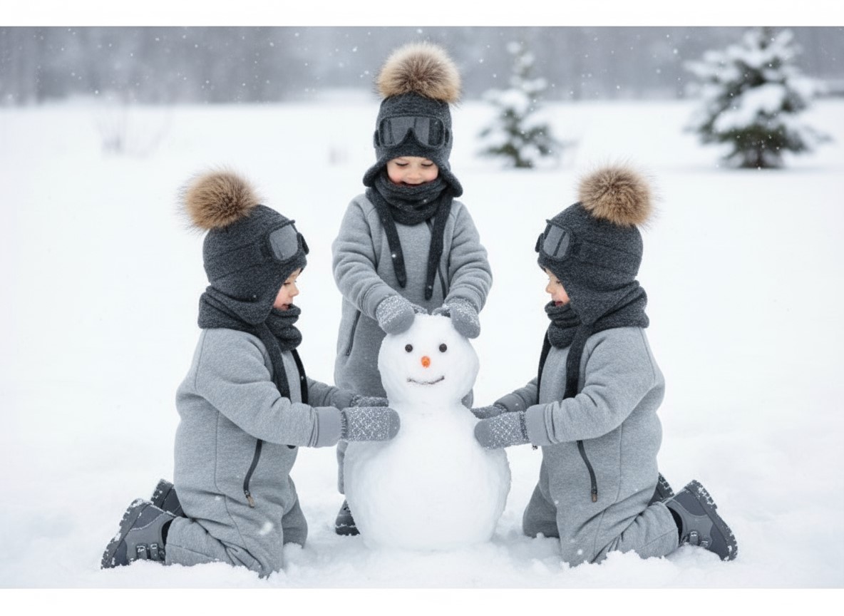 Luxusný set NIKOLA - čiapka s okuliarmi a tunel - tmavosivá TOP AKCIA!