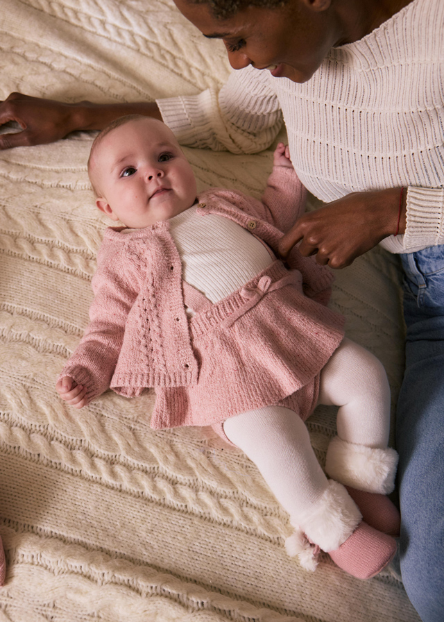 3-dielna pletená sada sukňa, svetrík a tričko Mayoral - 1502811007