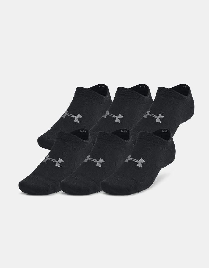 Unisex ponožky UA Essential No Show 6pk-BLK