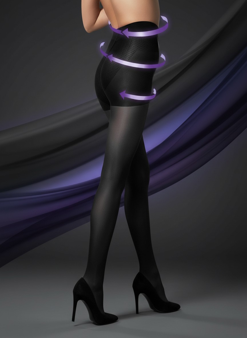 Silonkové zoštíhľujúce pančuchy SLIM 20DEN - nero