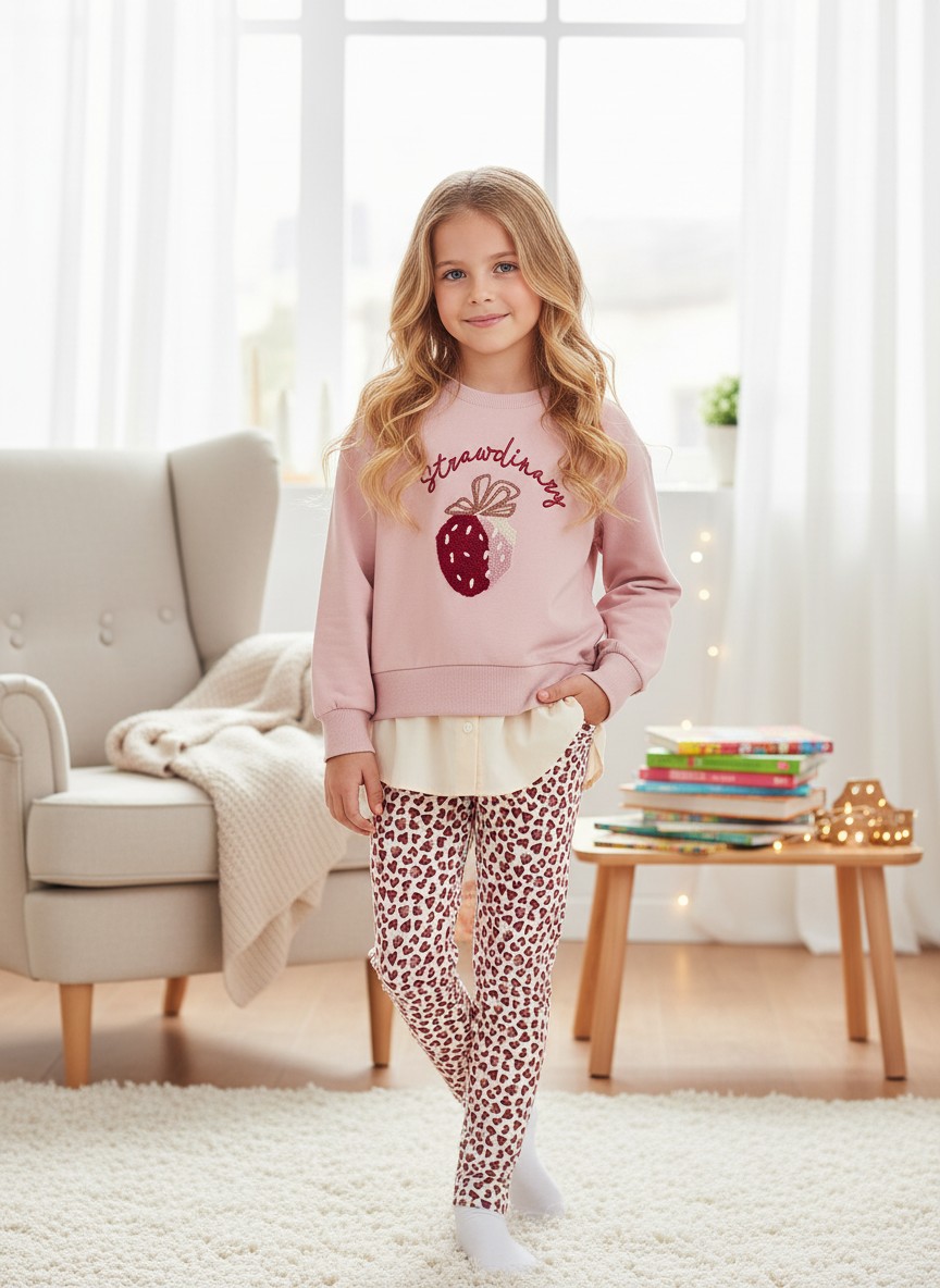 Mikina s košeľovým vkladom Mayoral - 1504435032