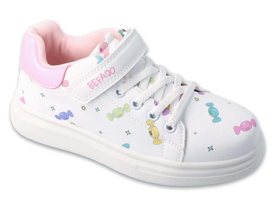 Tenisky BEFADO SPORT 514X032 CANDY GUMMY - biela