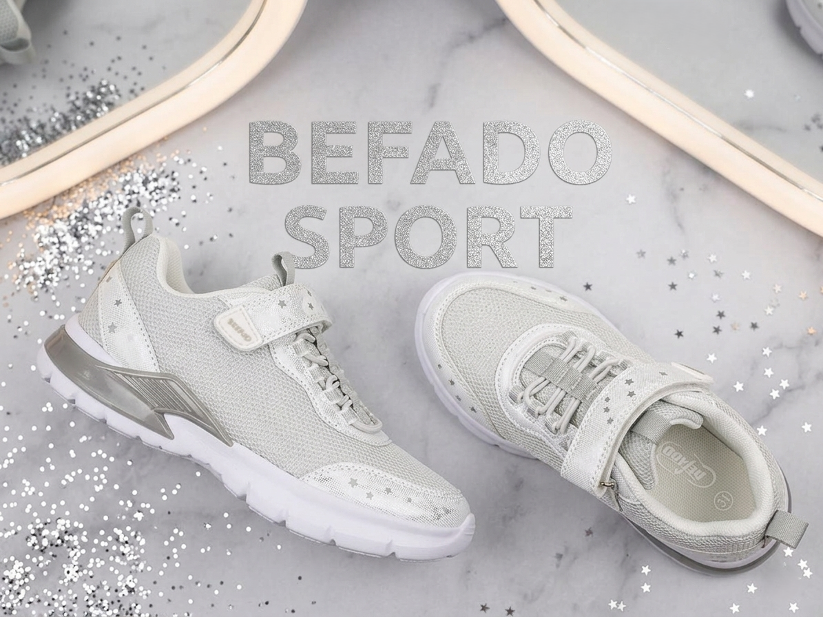 Tenisky BEFADO SPORT GLAMOUR 516XY428 - strieborná-ihneď