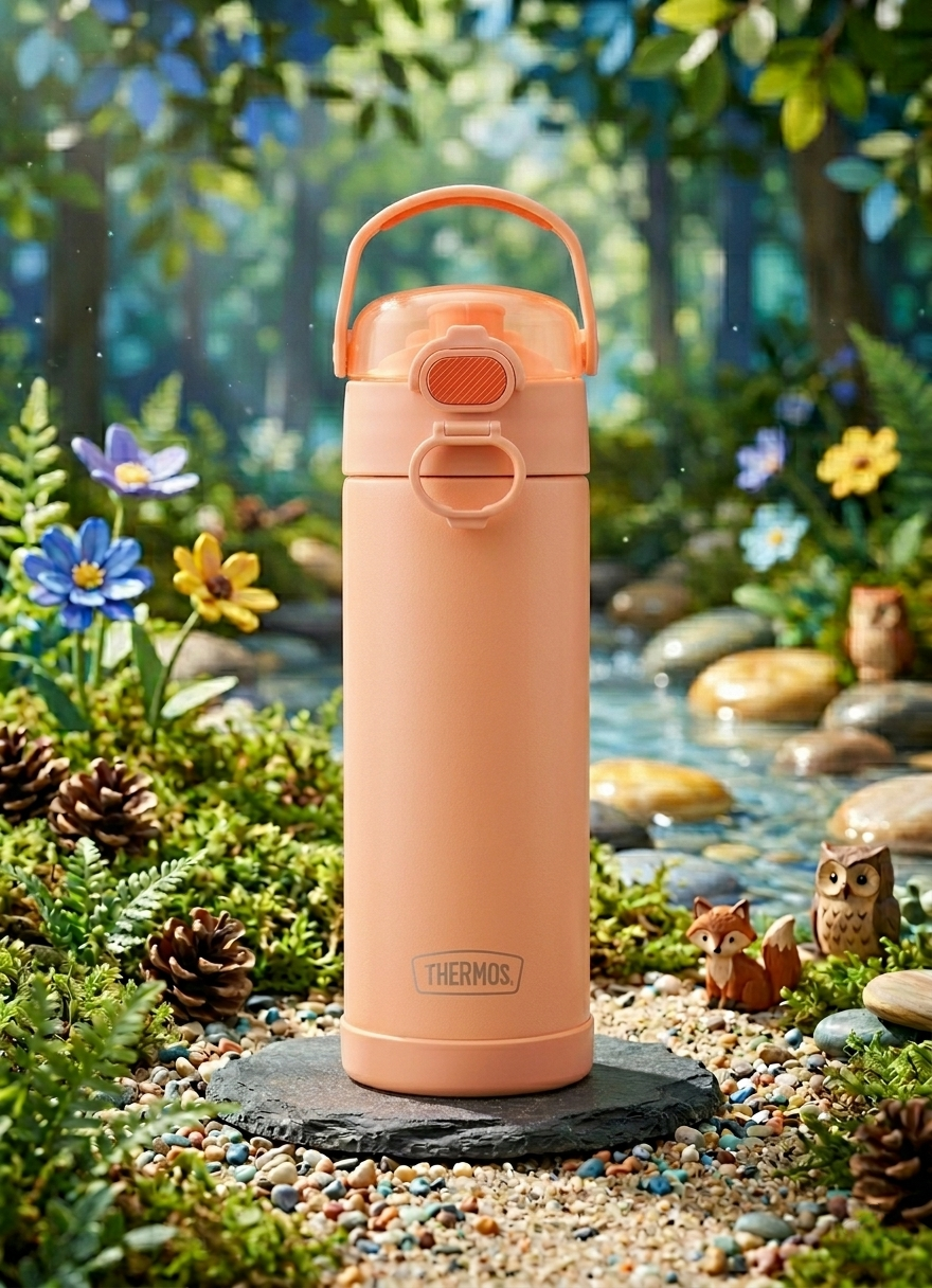 Thermos FUNtainer - detská termoska s hydratačným uzáverom - neónovo oranžová-ihneď