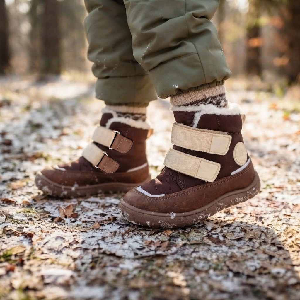 Protetika - zimné barefoot topánky s membránou PRO-TEX DARIO brown