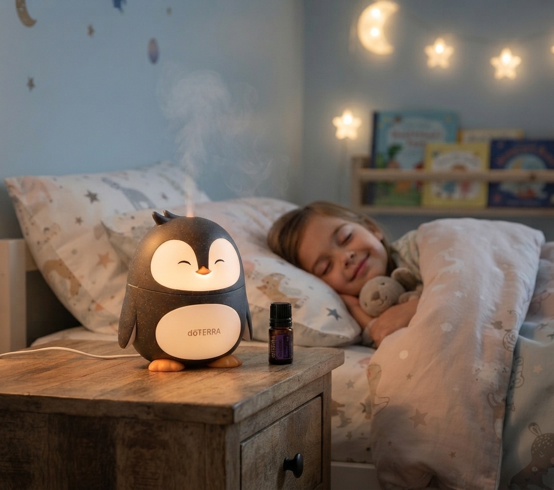DoTerra Difuzér TUČNIAČIK a esenciálny olej CALMER 5 ml