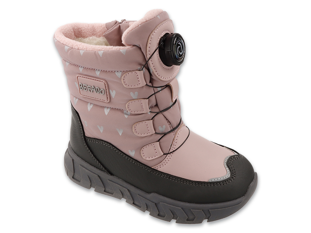 Dievčenské snehule BEFADO WARM 169X053 - srdiečka