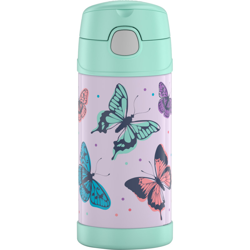 Thermos FUNtainer - detská termoska so slamkou - motýľ 355 ml