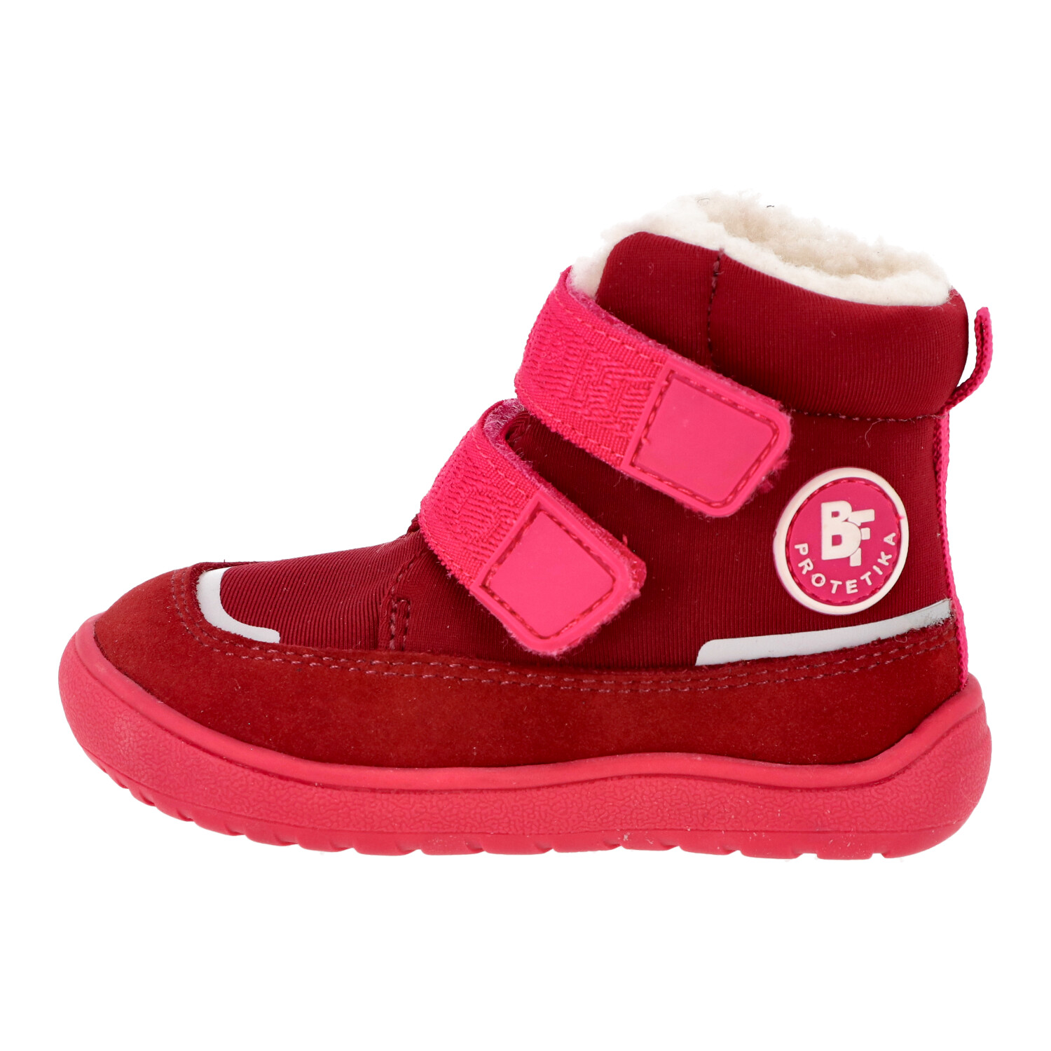 Protetika - zimné barefoot topánky s membránou PRO-TEX DENA bordo